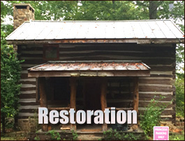 Historic Log Cabin Restoration  Rock Spring, Georgia